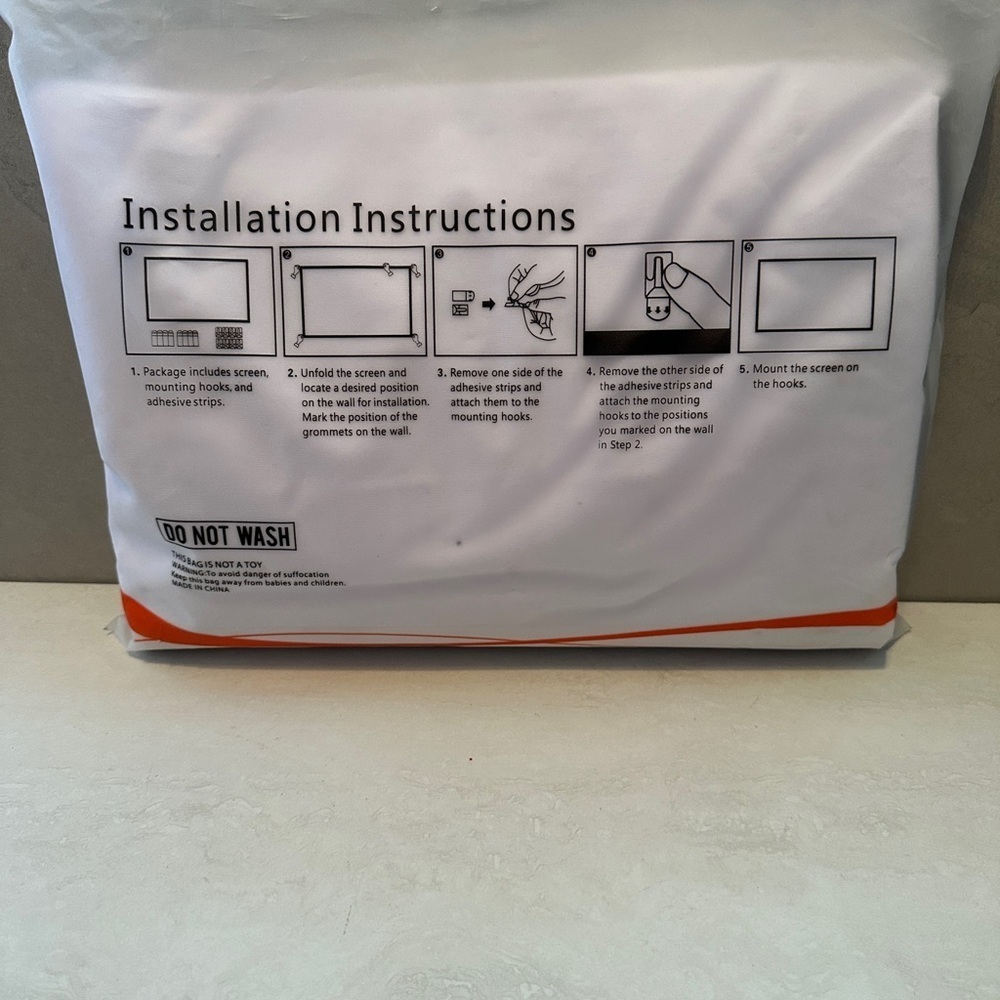 Brand New in Bag 120 Inch Simple Projection Screen 16:9 Screen - Picture 3 of 5